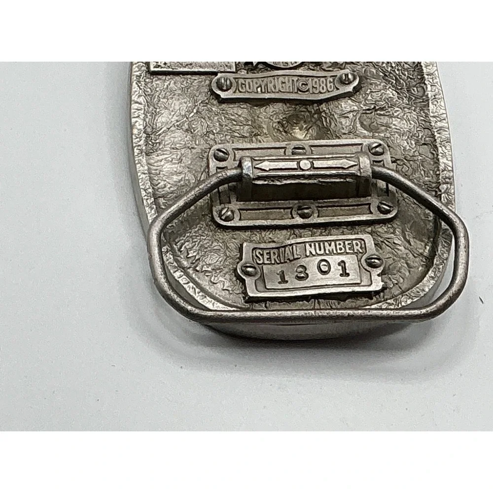 The Great‎ American Buckle Co Shriners Belt Buckle Red Enamel Vintage 1986 1801